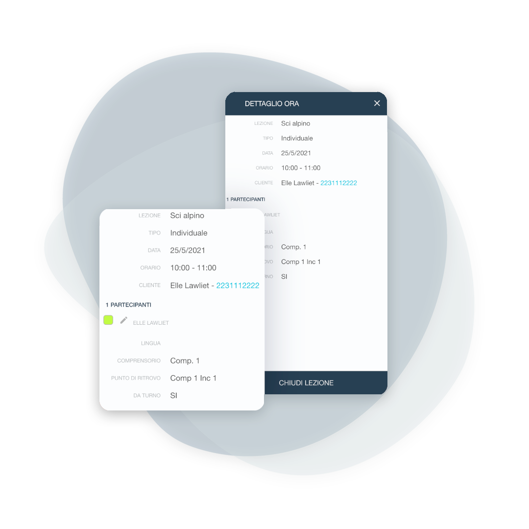 Gestione partecipanti corsi e presenze con QR code in BeebeeSki