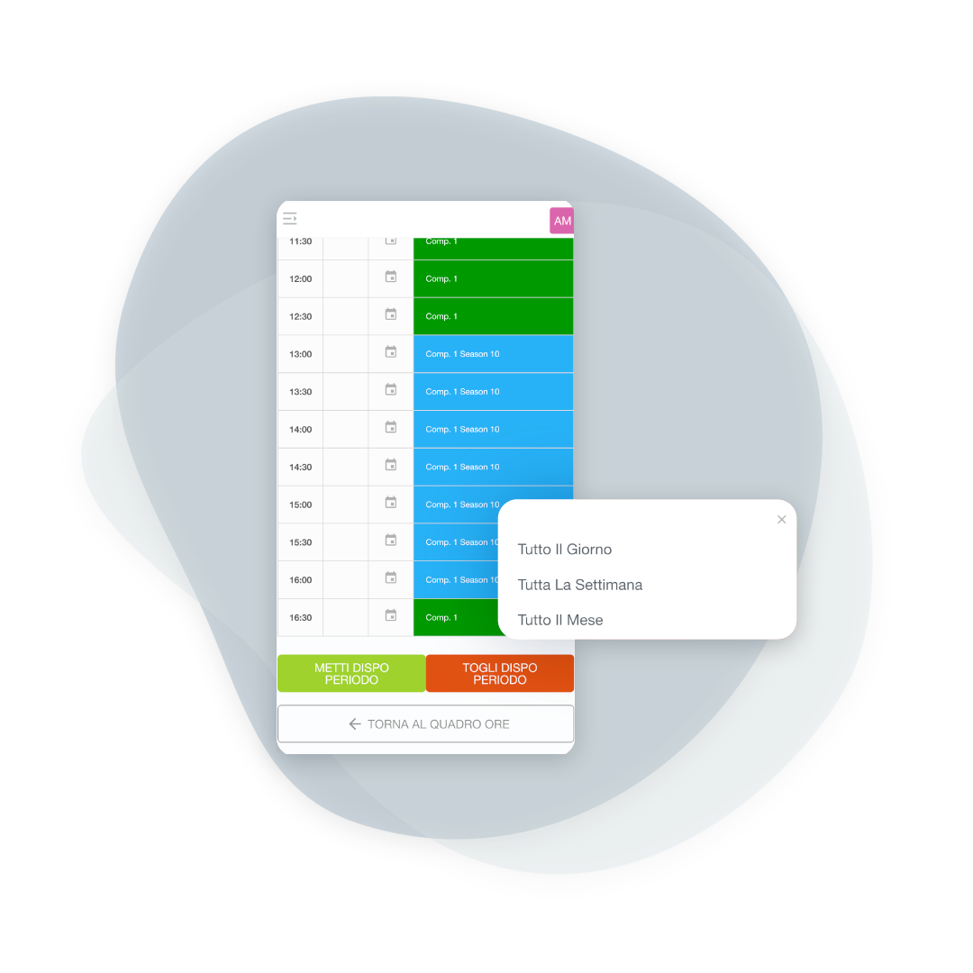 Gestione disponibilità maestri di sci da smartphone con BeebeeSki