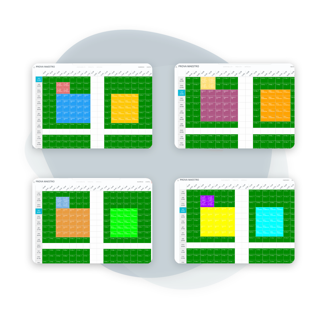 Colori per stato lezioni